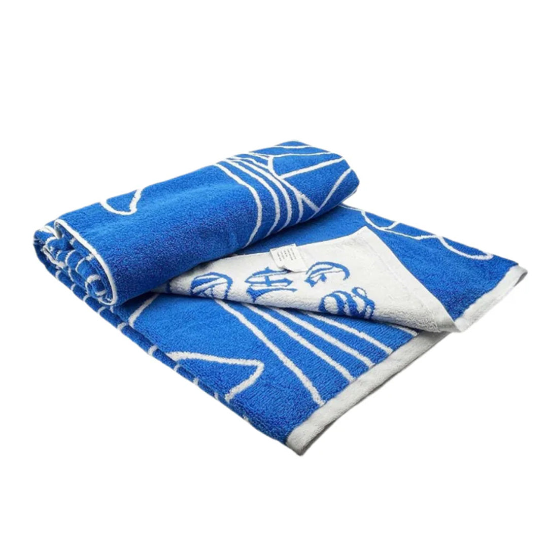Chrome Hearts Crosses Beach Towel Blue