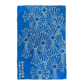 Chrome Hearts Crosses Beach Towel Blue