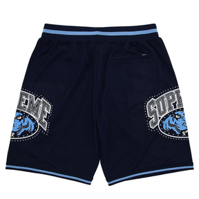Supreme Studded Basketball Shorts Navy