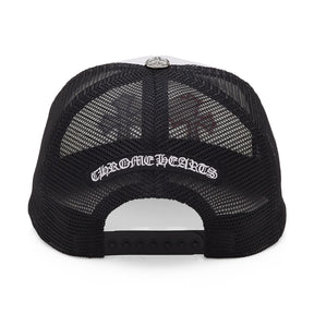 Chrome Hearts Cemetery Triple Cross Trucker Hat Red White Blue