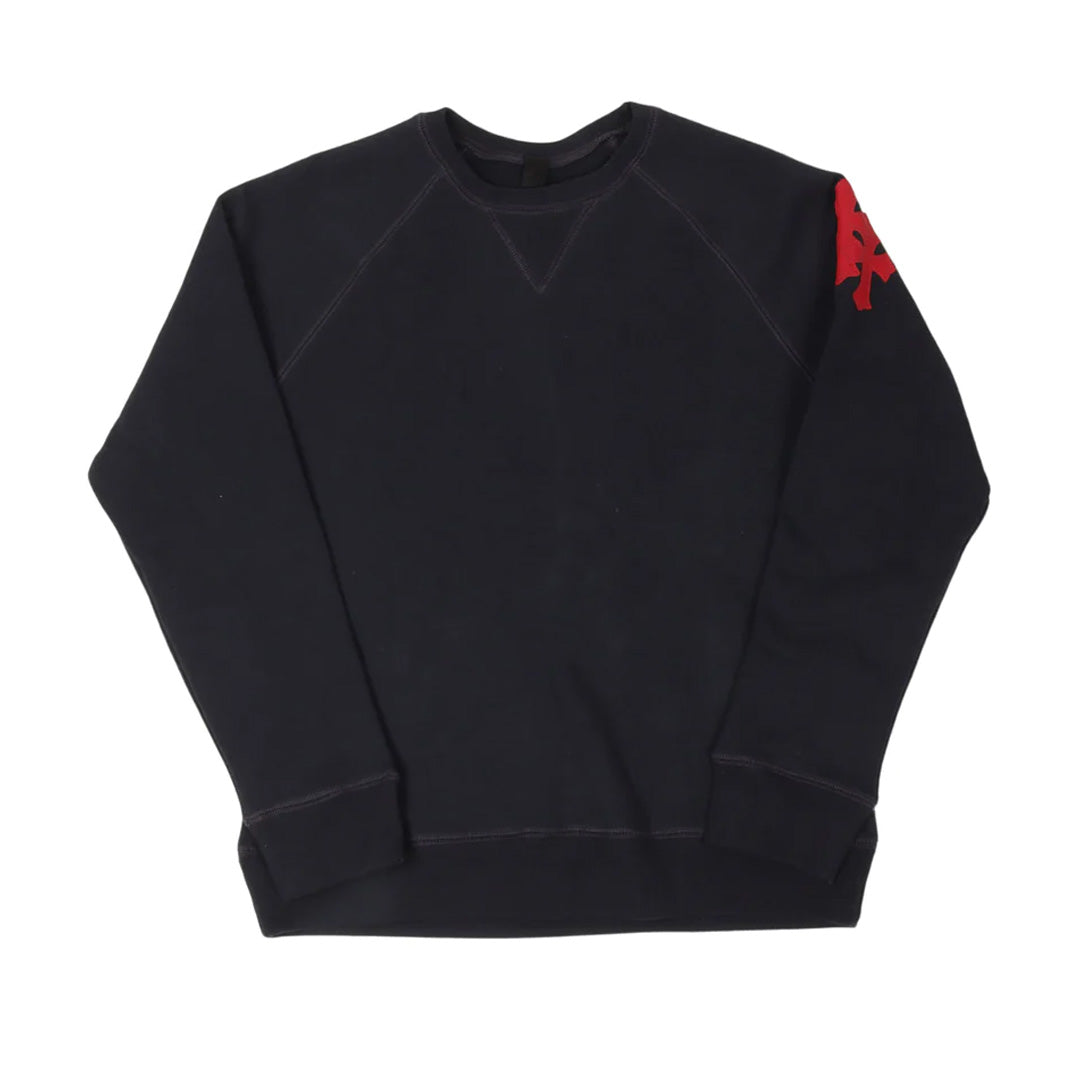 Chrome Hearts Paper Jam Triple Cross Crewneck Navy/Red