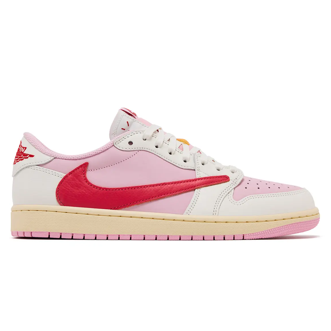 Jordan 1 Retro Low OG SP Travis Scott Sail Tropical Pink
