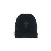 Chrome Hearts Cross Patch Cashmere Black Beanie (Kids)