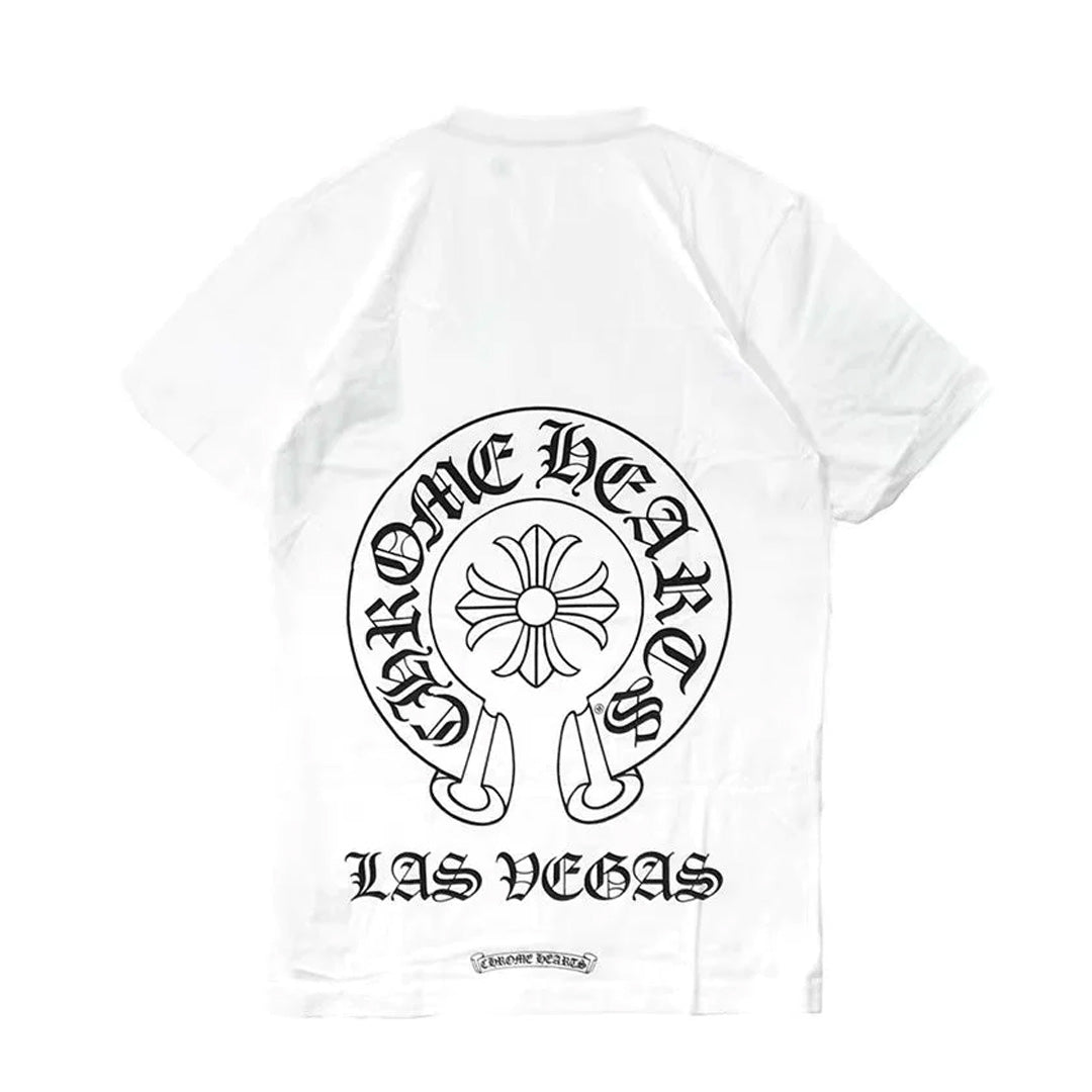 Chrome Hearts Las Vegas Horseshoe Exclusive T-Shirt White