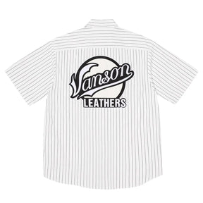Supreme Vanson Leather Work Shirt Stripes
