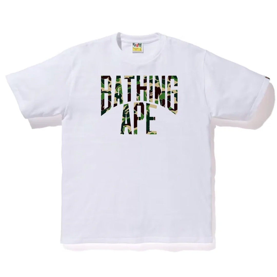 Bape NYC Logo ABC Camo Green T-Shirt