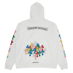 Chrome Hearts Cemetery Crosses Hoodie White Multicolor