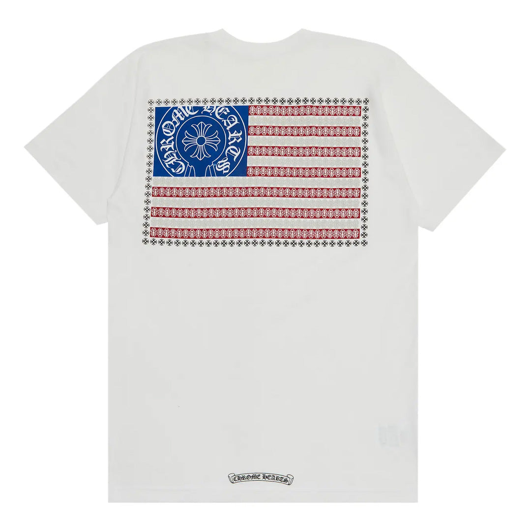 Chrome Hearts American Flag T-Shirt White