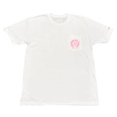 Chrome Hearts Pink Horseshoe Pocket T-Shirt White