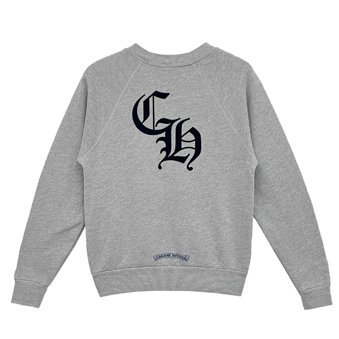Chrome Hearts Triple Cross CH Crewneck Grey (Womens)