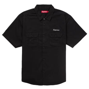 Supreme Rhinestone Pin Up S/S Work Shirt Black