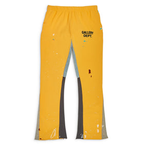 Gallery Dept. Painted Flare Sweat Pants Yellow