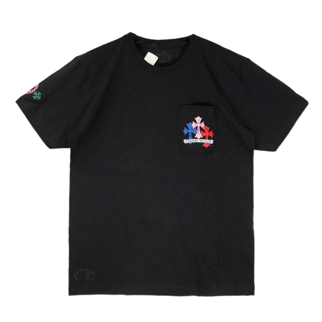 Chrome Hearts Multi Color Cross Cemetery T-Shirt Black