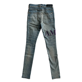 Amiri Serif Logo Jeans Clay Indigo