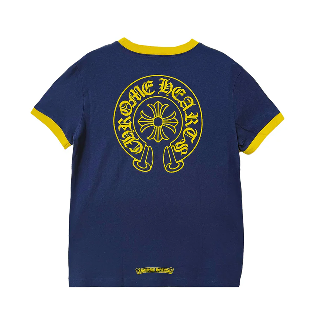 Chrome Hearts Horseshoe Logo T-Shirt Navy (Womens)