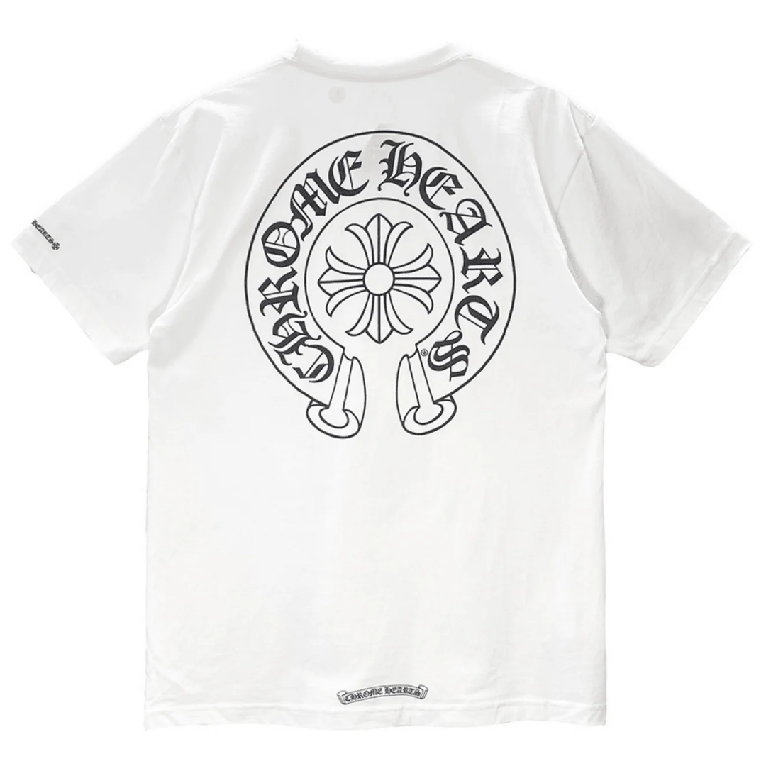 Chrome Hearts Horseshoe Logo Pocket T-Shirt White
