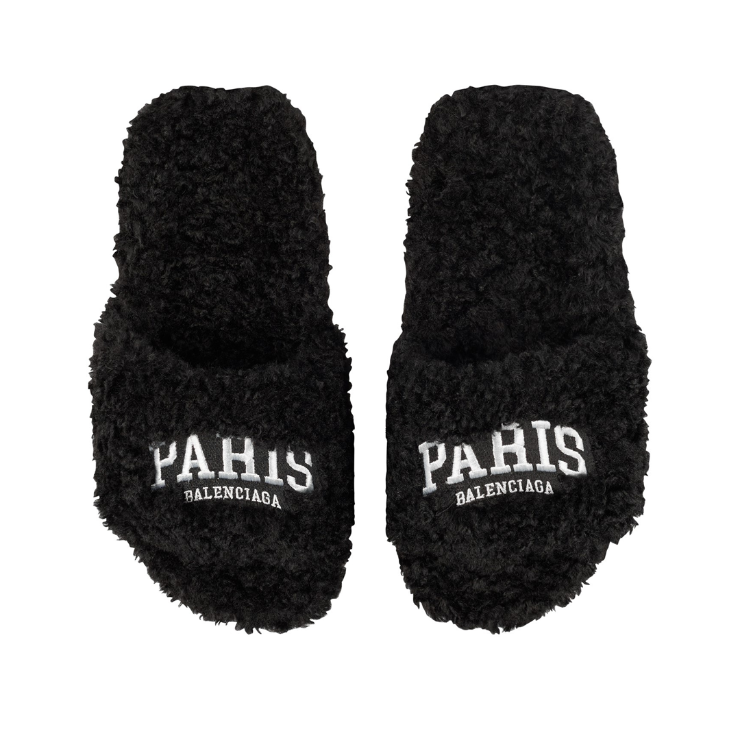 Balenciaga Paris Furry Slide