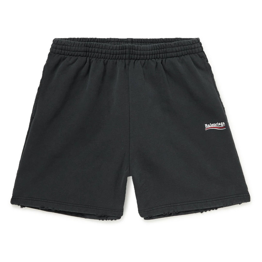Balenciaga Political Campaign Shorts Black