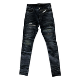 Amiri Bandana Camo Thrasher Jeans Faded Black