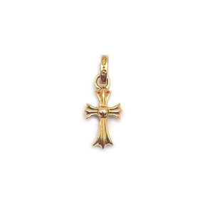 Chrome Hearts 22k Gold Baby Fat Diamond Pavé Pendant (Pendant Only)