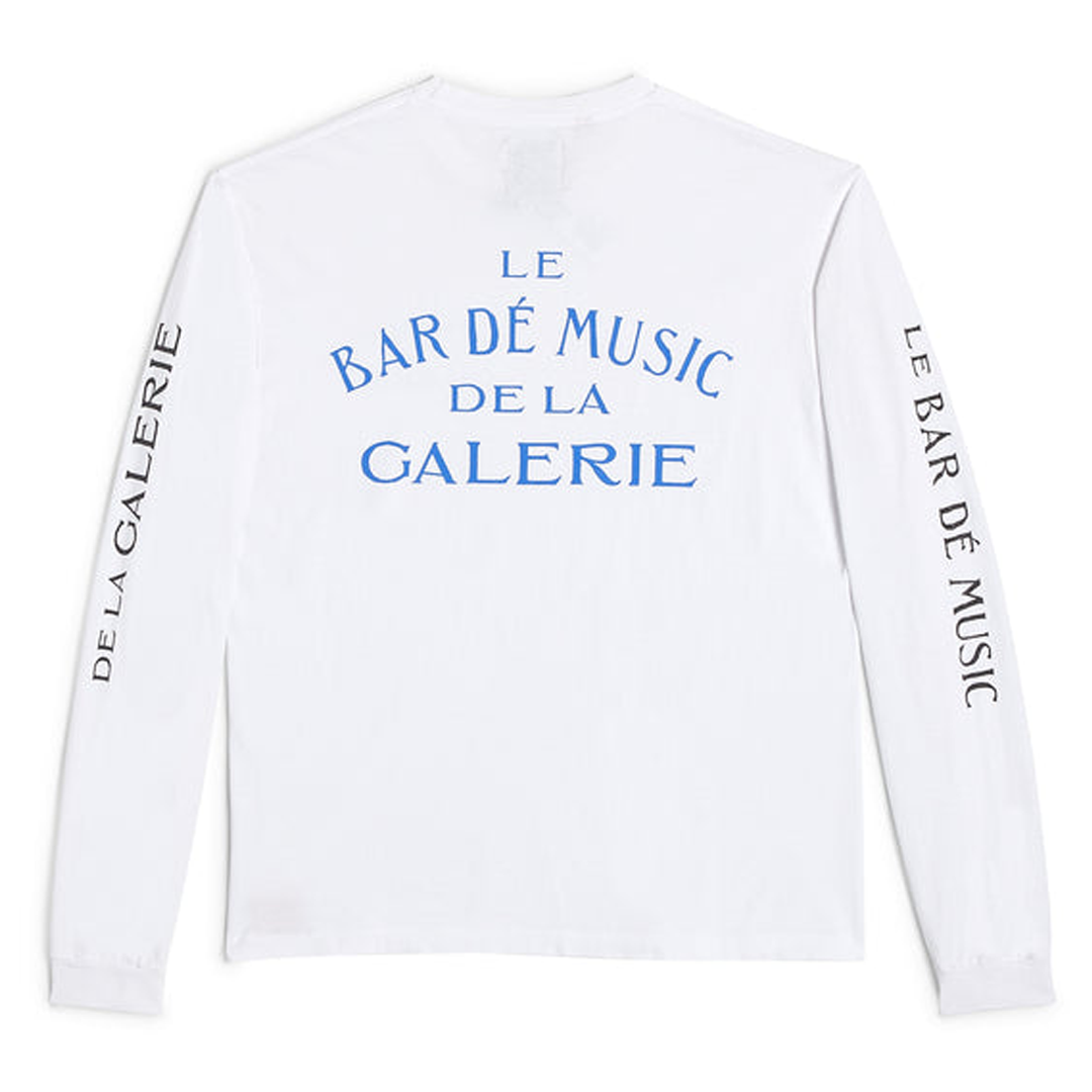 Gallery Dept. Le Bar De Music Long Sleeve T-Shirt White