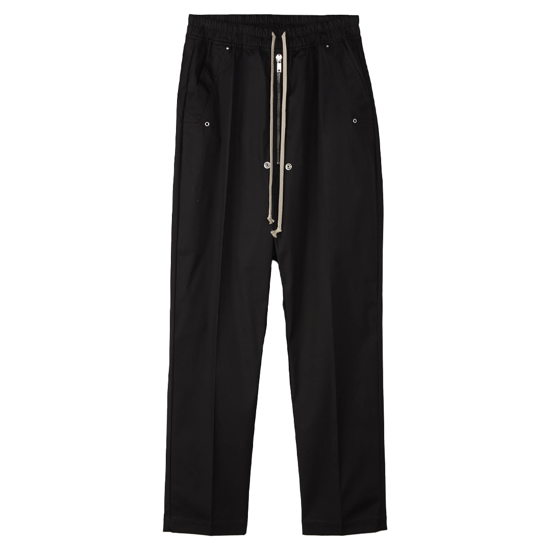 Rick Owens Black Cotton Bela Trousers