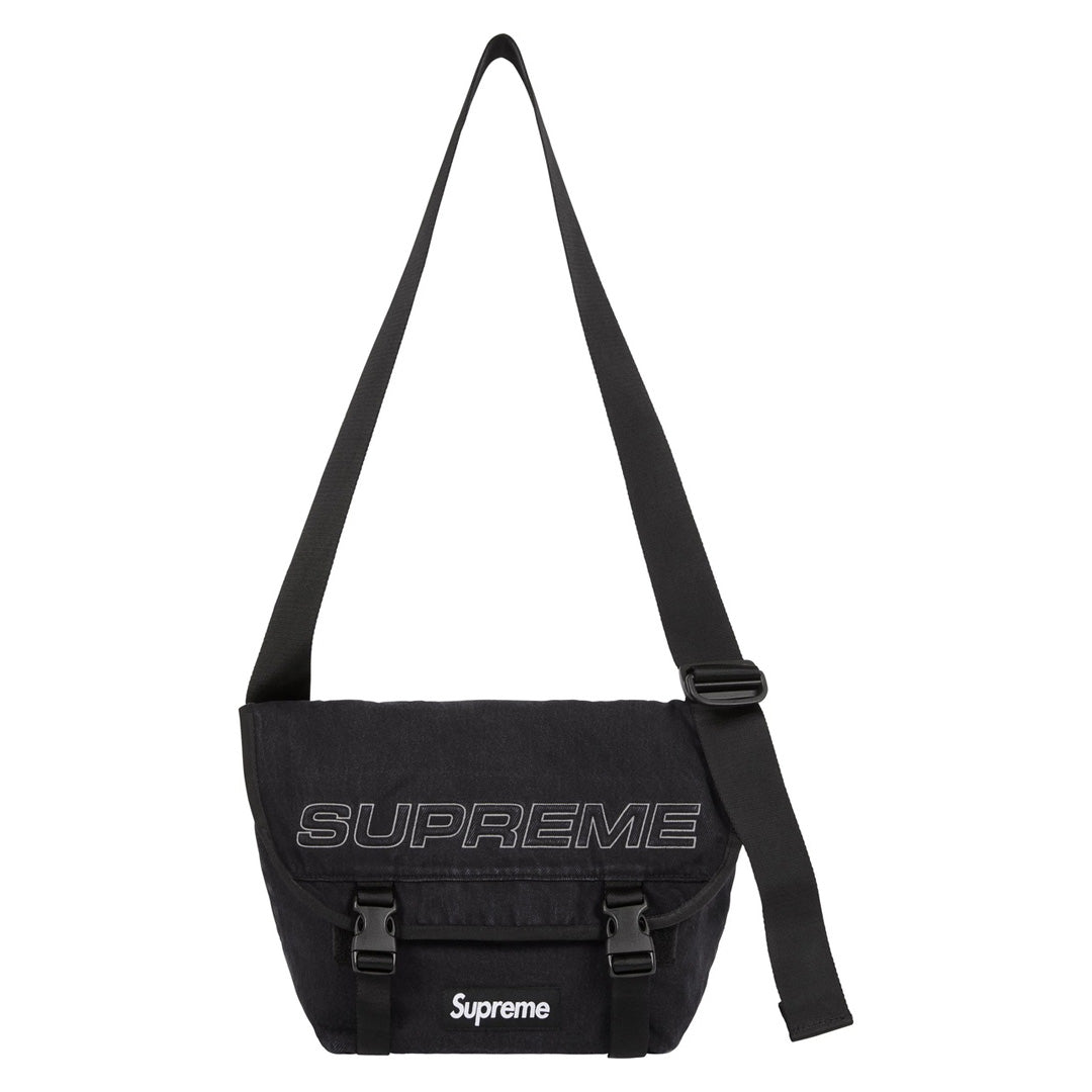 Supreme Messenger Bag Black Denim 3M