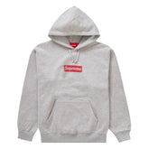 Supreme Inside Out Box Logo Hooded Sweatshirt Heather Grey