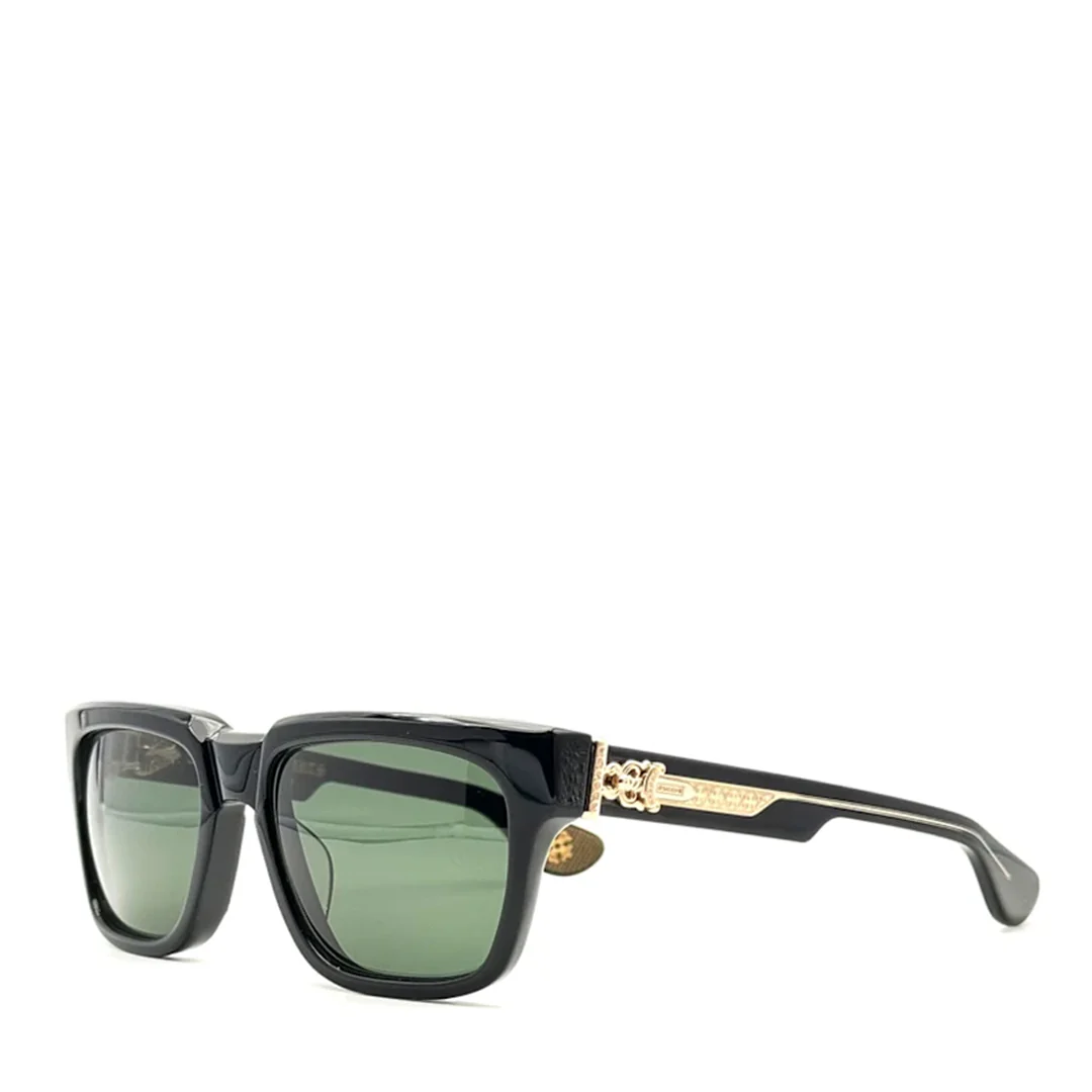 Chrome Hearts "Box Officer" Black/Gold Glasses
