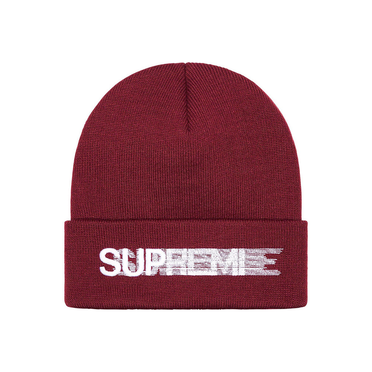 Supreme NYC Loose Gauge Red/White Knit Beanie Winter Hat One Size