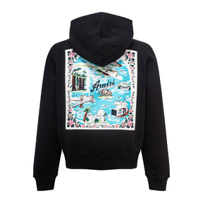 Amiri California Hawaiian Hoodie Black