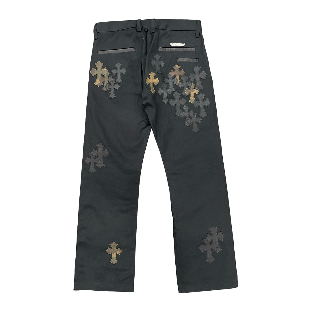 Chrome Hearts Camo Cross Patch Chino Pants Black