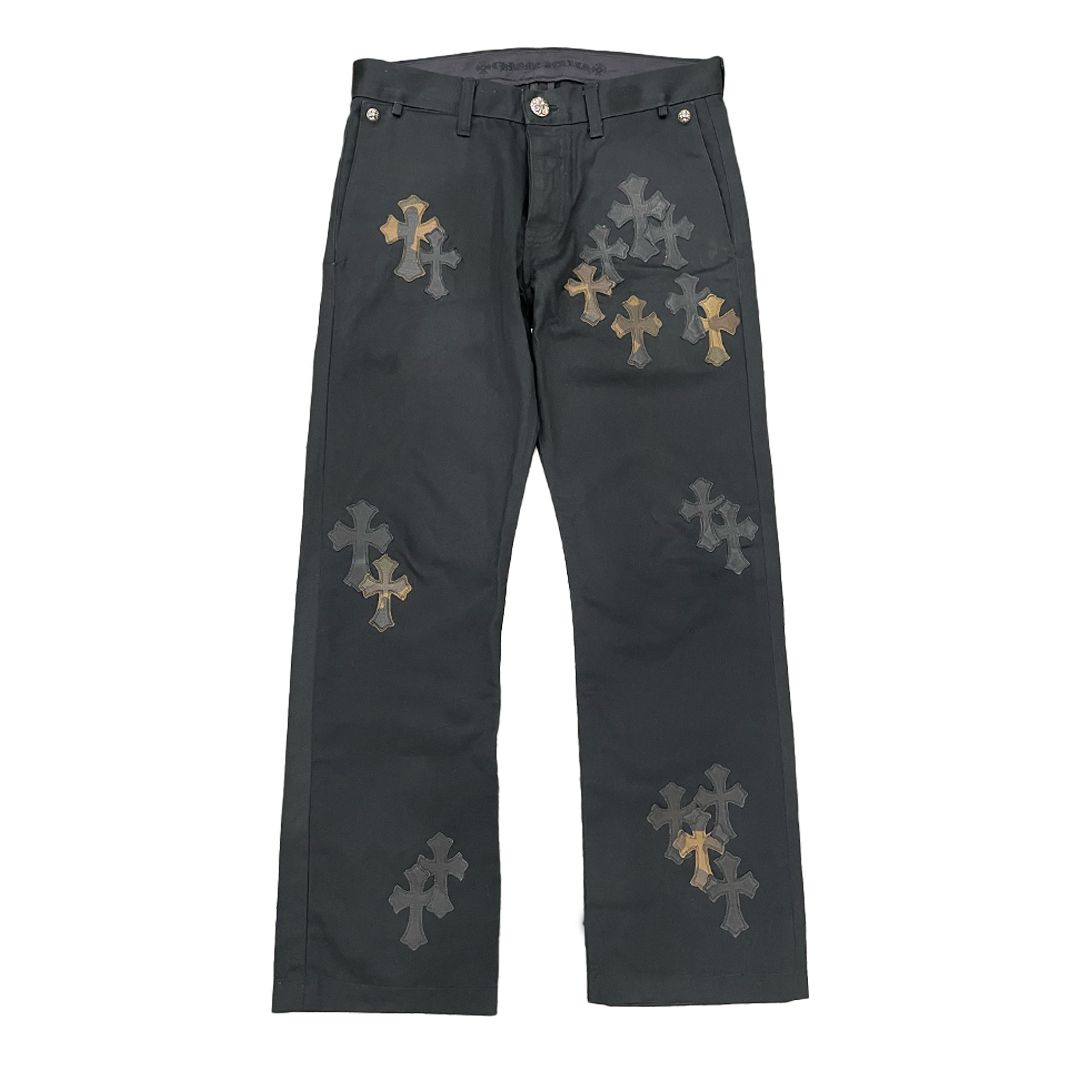 Chrome Hearts Camo Cross Patch Chino Pants Black
