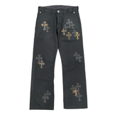 Chrome Hearts Camo Cross Patch Chino Pants Black
