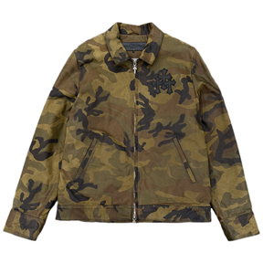 Chrome Hearts Camo Triple Cross Leather Jacket