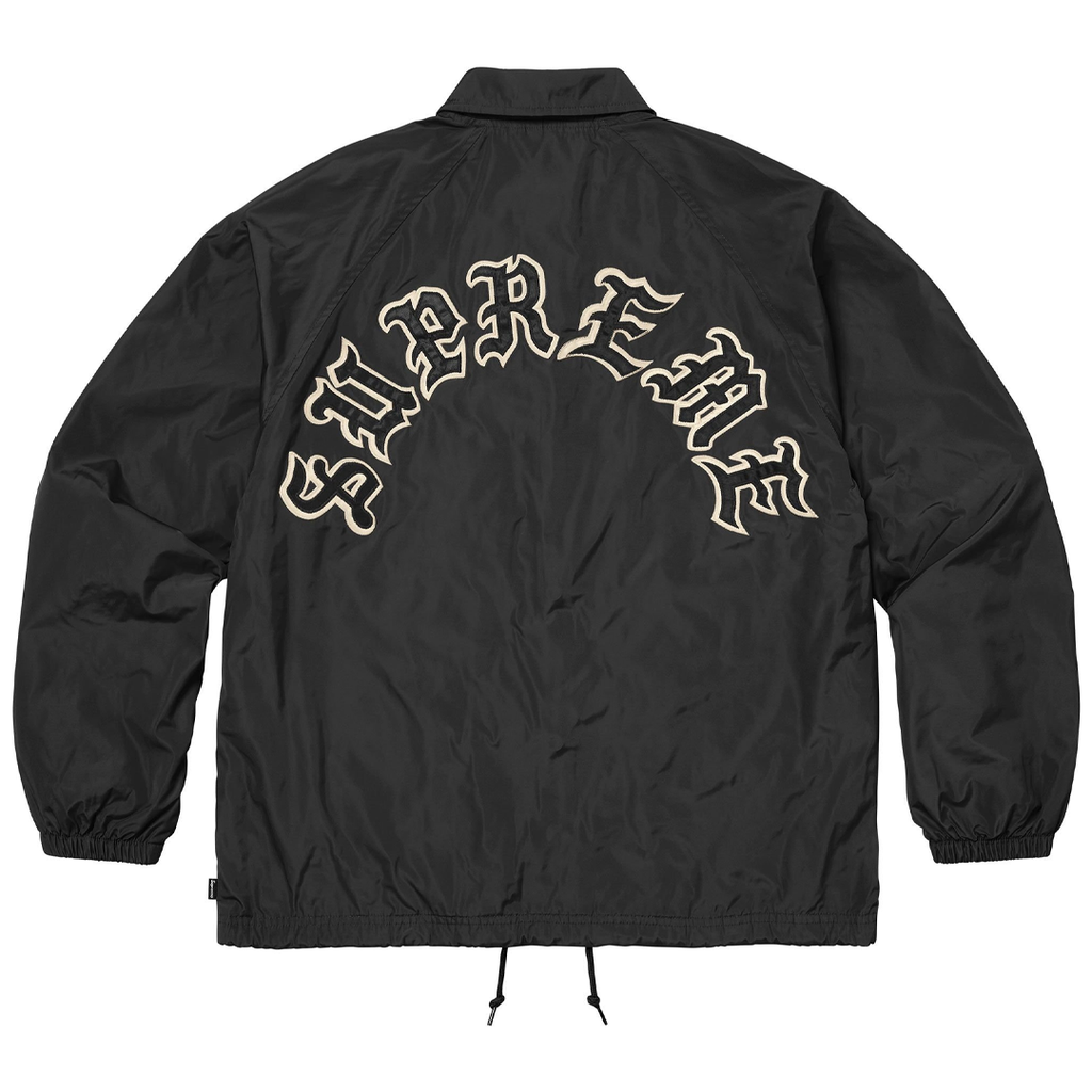 Supreme Old English Arc Coaches Jacket Black | Kenshi