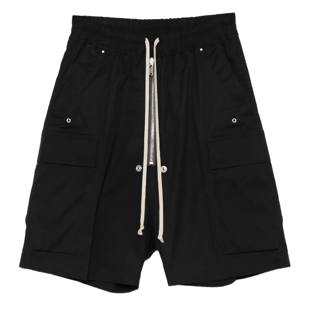 Rick Owens Black Cargo Bela Shorts