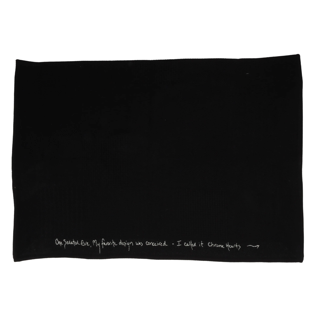 Chrome Hearts Black Cashmere Blanket