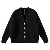 Chrome Hearts Cashmere with Cross Leather Patch Cardigan