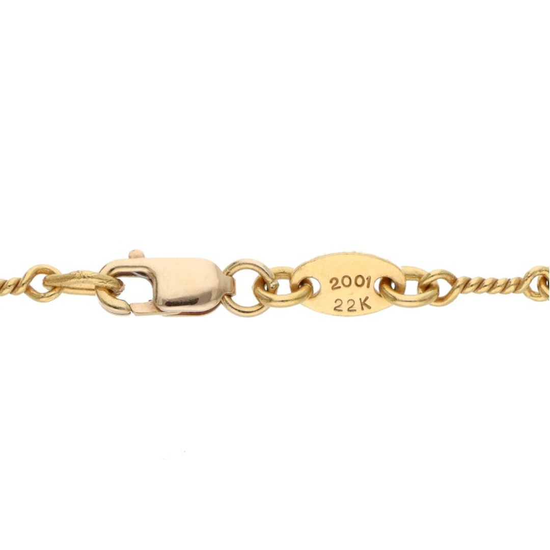 Chrome Hearts 22k Gold Twist Chain Necklace (18 Inch)