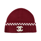 Chanel Beanie Cashmere Burgundy