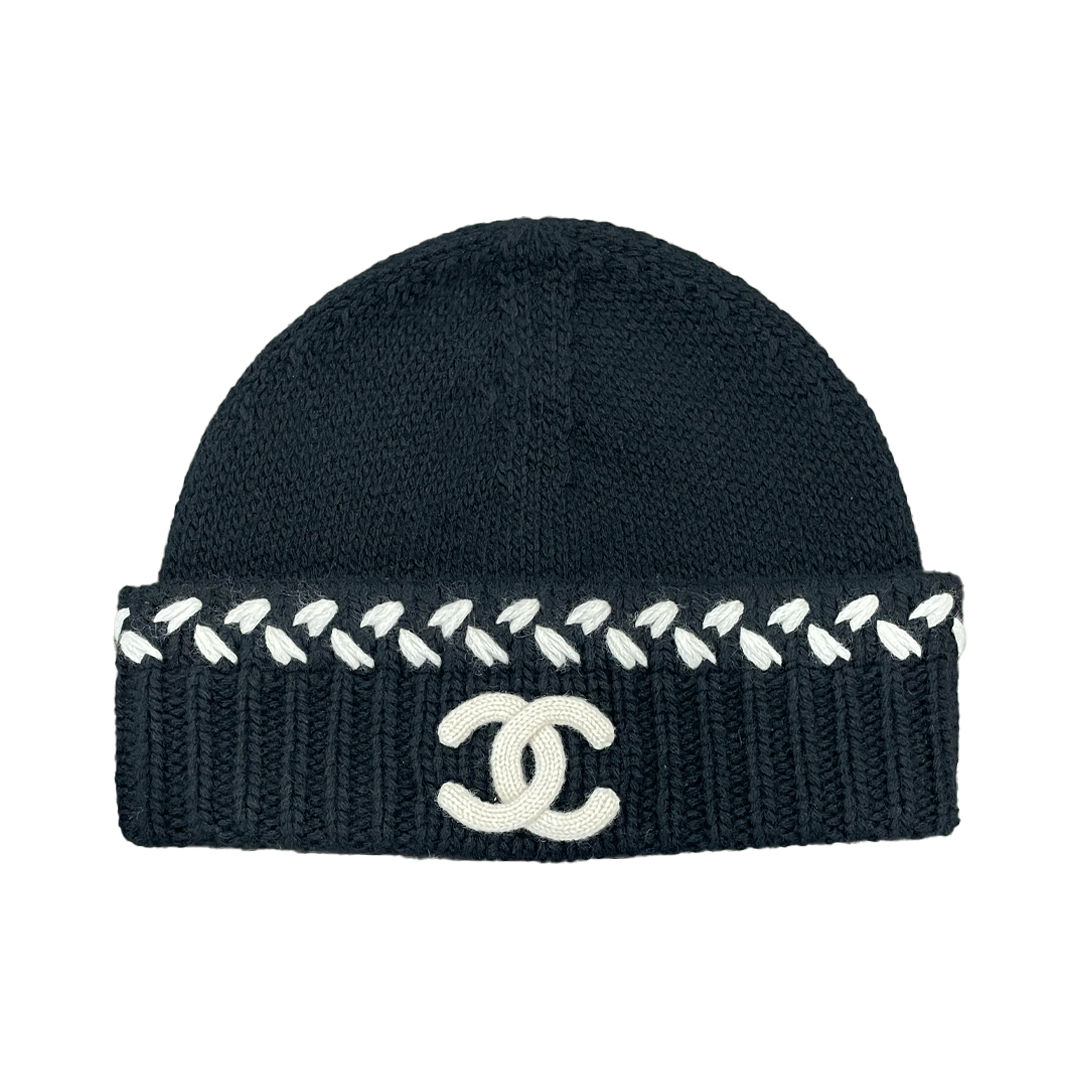 Chanel Beanie Cashmere Black