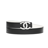 Chanel Reversible CC Belt Black & White