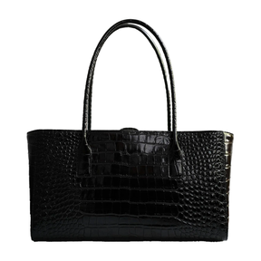 Chanel 26K Matthieu Blazy Small Tote Bag Crocodile Embossed Calfskin With Gold Hardware