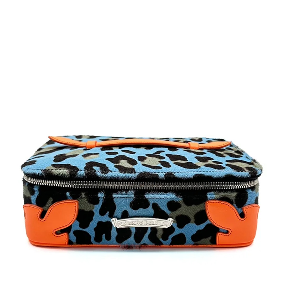 Chrome Hearts Blue Cheetah Pony Hair Jewelry Box