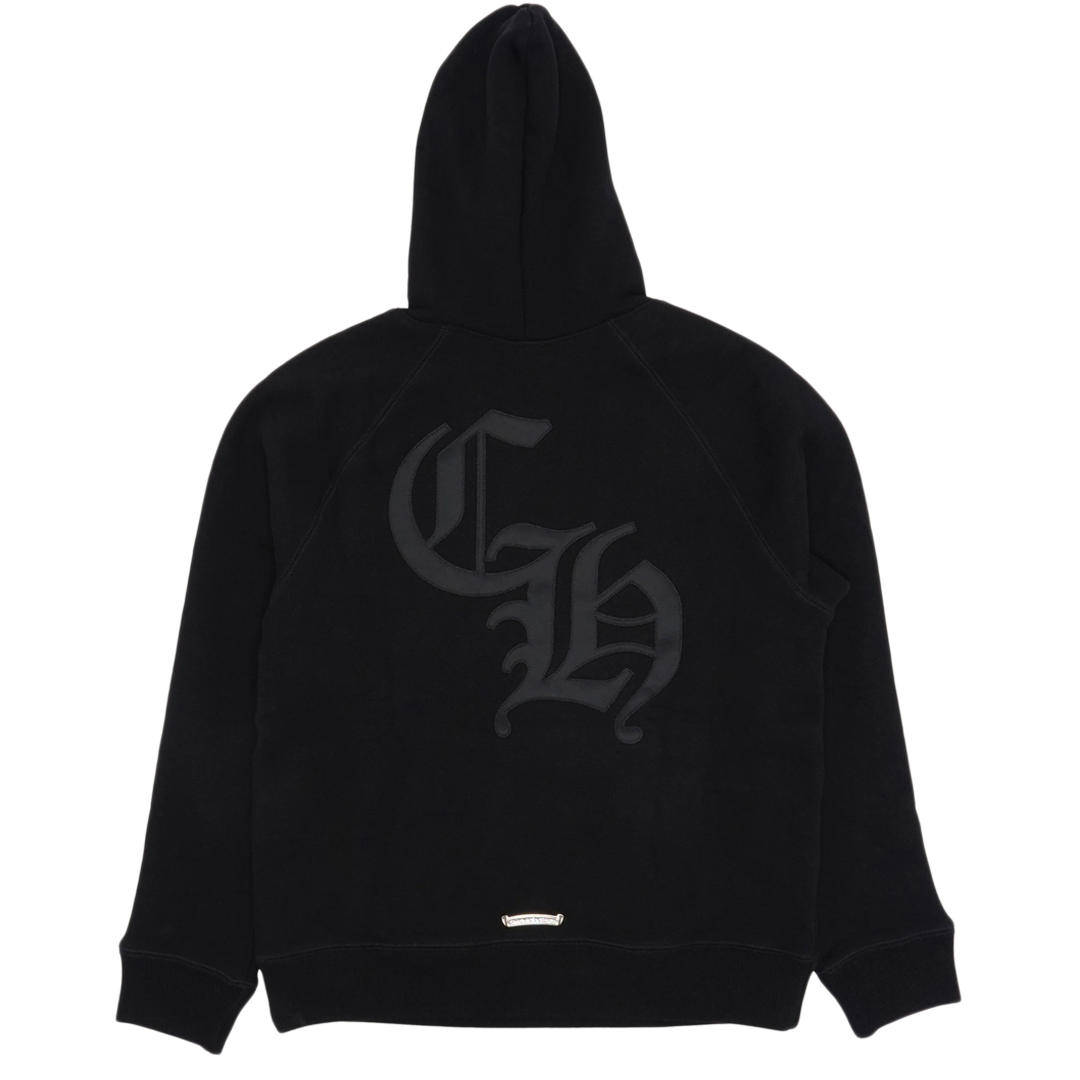 Chrome Hearts Triple Cross Nylon CH Logo Hoodie Black