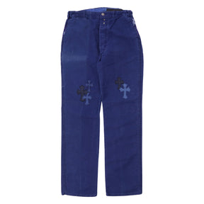 Chrome Hearts Cross Patch French Bleu de Travail Work Pants