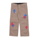 Chrome Hearts Children's Cross Patch Carpenter Pants