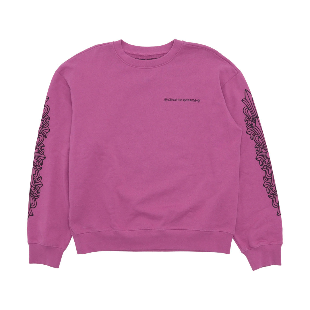 Chrome Hearts Matty Boy Spider Web Crewneck Purple