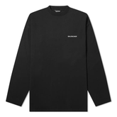 Balenciaga Classic Black Logo Long Sleeve T-Shirt